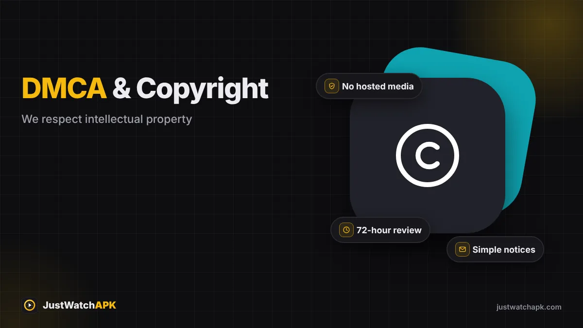 JustWatchAPK DMCA copyright policy
