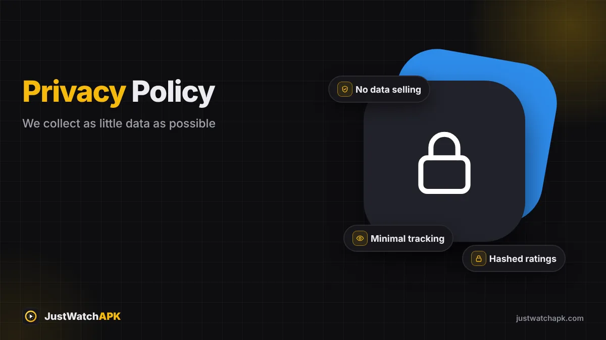 JustWatchAPK privacy policy overview